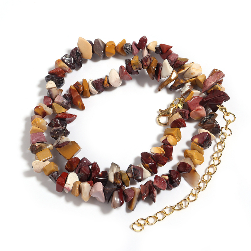 Divatos egyszerű, szabálytalan kavicsos nyaklánc kagyló kavicsos meghosszabbítású kulcscsontlánc barkácsolt kész nyaklánc pulóverlánc