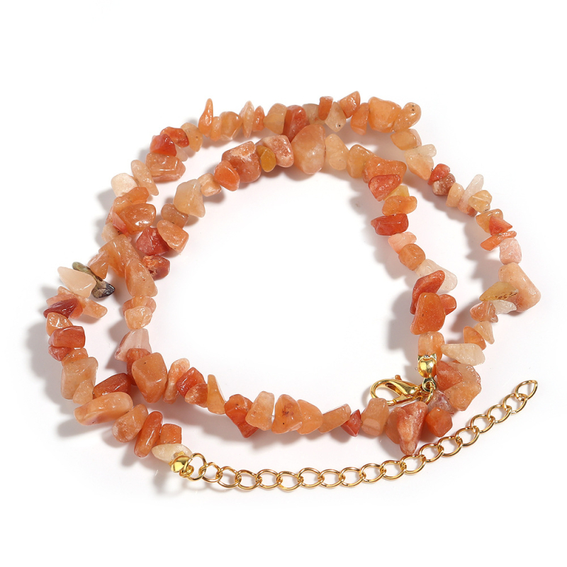 Divatos egyszerű, szabálytalan kavicsos nyaklánc kagyló kavicsos meghosszabbítású kulcscsontlánc barkácsolt kész nyaklánc pulóverlánc