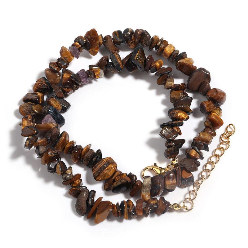 Divatos egyszerű, szabálytalan kavicsos nyaklánc kagyló kavicsos meghosszabbítású kulcscsontlánc barkácsolt kész nyaklánc pulóverlánc