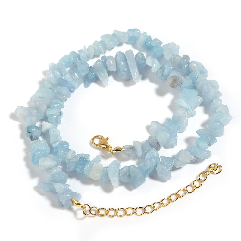 Divatos egyszerű, szabálytalan kavicsos nyaklánc kagyló kavicsos meghosszabbítású kulcscsontlánc barkácsolt kész nyaklánc pulóverlánc