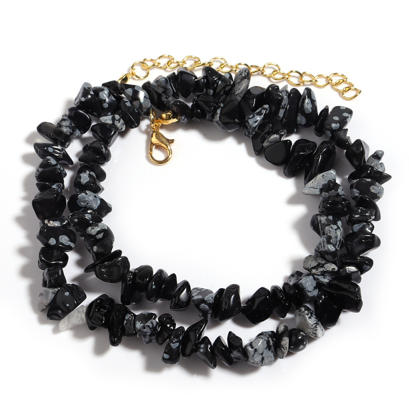 Divatos egyszerű, szabálytalan kavicsos nyaklánc kagyló kavicsos meghosszabbítású kulcscsontlánc barkácsolt kész nyaklánc pulóverlánc