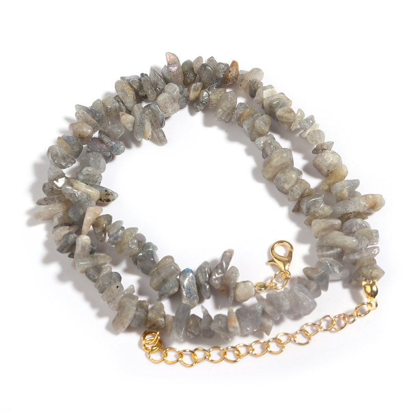 Divatos egyszerű, szabálytalan kavicsos nyaklánc kagyló kavicsos meghosszabbítású kulcscsontlánc barkácsolt kész nyaklánc pulóverlánc