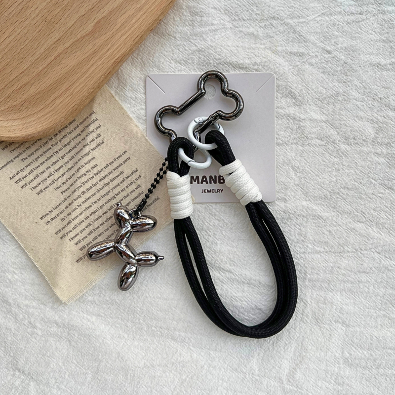 Vintažinis „Ancora“ raudonas raktų pakabukas „Miu“ akrilinis meilės maišelis, kabantys papuošalai, „Ins Maillard“ austas virvės pakabukas