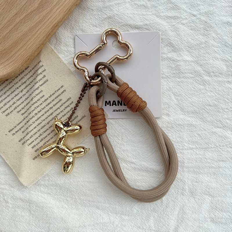 Vintažinis „Ancora“ raudonas raktų pakabukas „Miu“ akrilinis meilės maišelis, kabantys papuošalai, „Ins Maillard“ austas virvės pakabukas