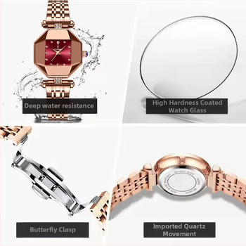 Ελβετικό αδιάβροχο εξαιρετικά λεπτό γυναικείο ρολόι χαλαζία, casual ρολόι μόδας, ζωντανή μετάδοση, δημοφιλές μονοκόμματο ρολόι εξωτερικού εμπορίου