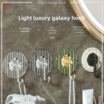 Ľahký luxusný háčik, samolepiaci, silný, nosný, neperforovaný, kúpeľňový, toaletný háčik na stenu, dvere, zadné bezšvíkové háčiky na uteráky