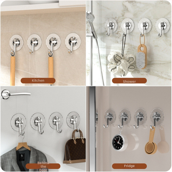 Ελαφρύς πολυτελές γάντζο αυτοκόλλητος, ισχυρός φέρων φορτίο, μη διάτρητος γάντζο τουαλέτας μπάνιου, τοίχος, πόρτα, πίσω γάντζο πετσέτας χωρίς ραφή
