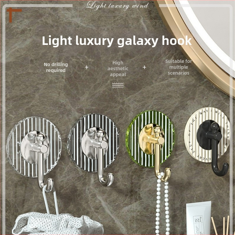 Ľahký luxusný háčik, samolepiaci, silný, nosný, neperforovaný, kúpeľňový, toaletný háčik na stenu, dvere, zadné bezšvíkové háčiky na uteráky
