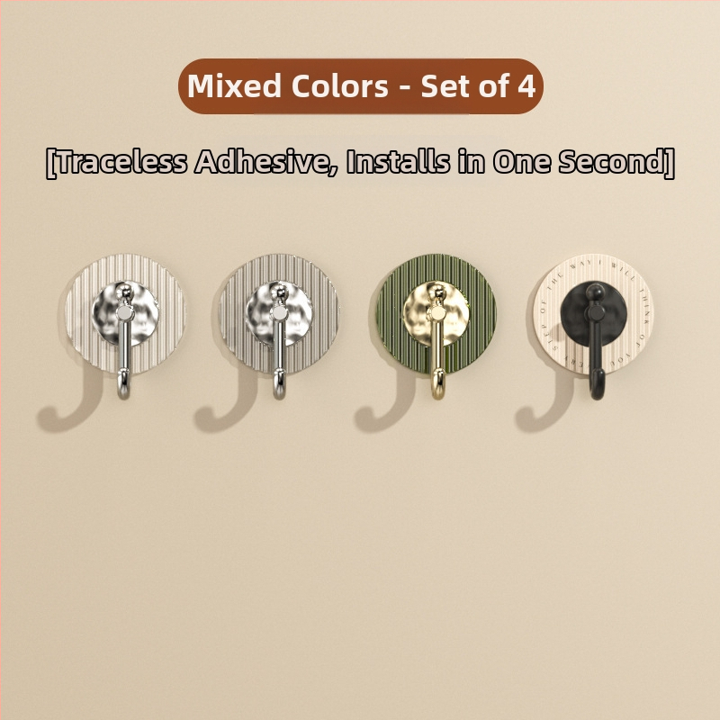 Ľahký luxusný háčik, samolepiaci, silný, nosný, neperforovaný, kúpeľňový, toaletný háčik na stenu, dvere, zadné bezšvíkové háčiky na uteráky