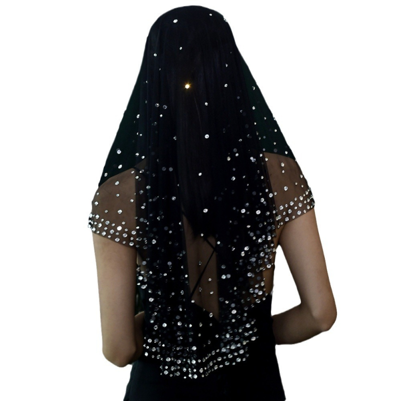 Manzhen strasszos fekete menyasszonyi fonal titkosított strasszos hajfésű nélküli esküvői fonal vintage fotóékszer M132