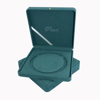 Νέα χρυσή αγκράφα στρογγυλεμένο μαργαριτάρι κουτί κολιέ σετ κουτί spot μόδας μαργαριτάρι κοσμήματα συσκευασία κουτί εργοστάσιο έξοδος