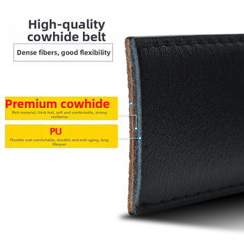 Amazon Cross-Border 219 mintás lapos piros aljú automata csattal ellátott bőr öv férfiaknak nagykereskedelemben, keskeny stílus, Ins Style