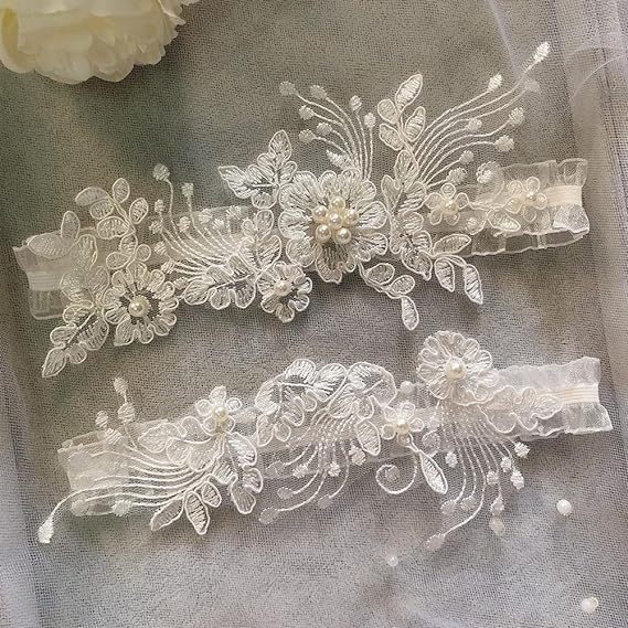 Esküvői kellékek esküvői dekoráció kellékek szimuláció gyöngy csipke anyag műgyöngyök szexi elegáns