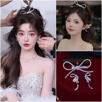 Korėjietiško stiliaus saldus, blizgus, prabangus kalnų krištolas, lankas, plaukų segtukas, nuotakos galvos apdangalas, pora, vestuvinių siūlų, suknelės aksesuarai
