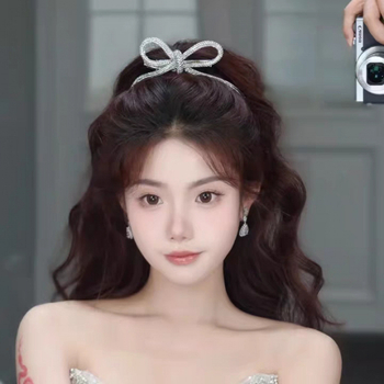 Korėjietiško stiliaus saldus, blizgus, prabangus kalnų krištolas, lankas, plaukų segtukas, nuotakos galvos apdangalas, pora, vestuvinių siūlų, suknelės aksesuarai