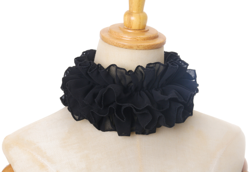 Határokon átnyúló Amazon fotózási kellékek Sifon műgallér nyakörv Kis fodros gallér fülbevaló öltöny Cos kiegészítők