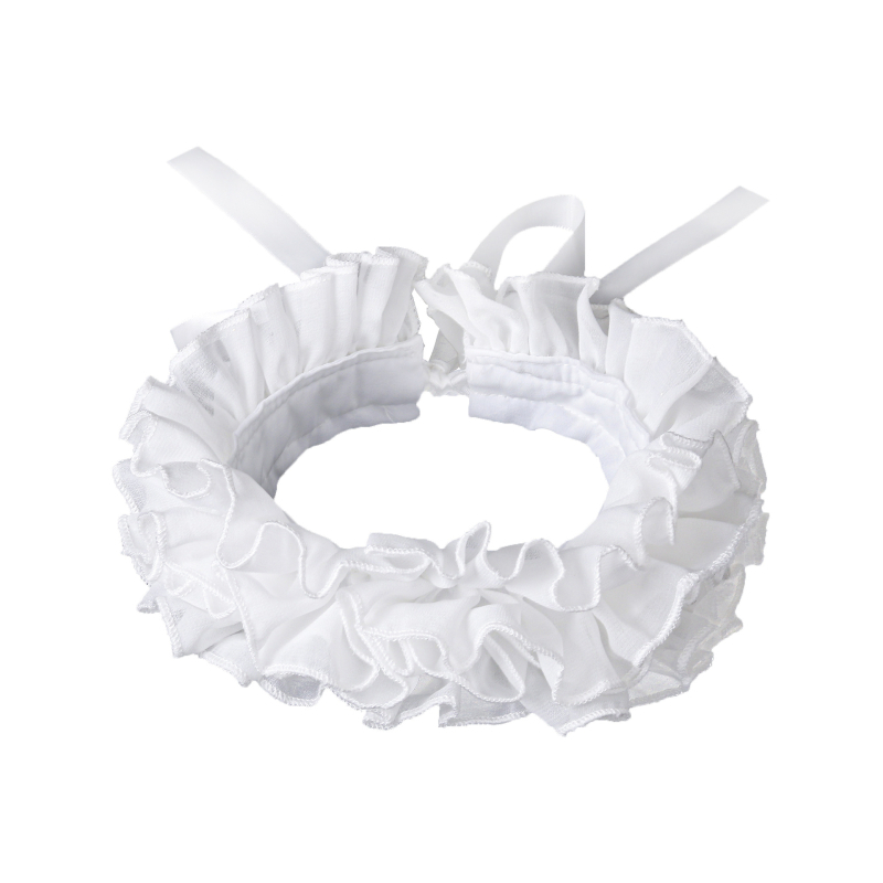 Határokon átnyúló Amazon fotózási kellékek Sifon műgallér nyakörv Kis fodros gallér fülbevaló öltöny Cos kiegészítők