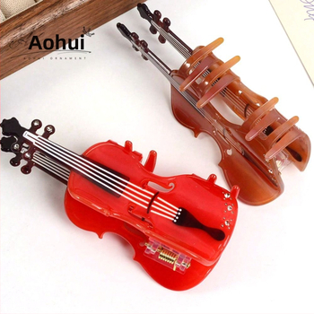 Εξωτερικό εμπόριο διασυνοριακό νέο δημιουργικό απλό ξύλο φουρκέτα βιολιού υψηλής αίσθησης πίσω μέρος του κεφαλιού κλιπ αλογοουράς μαλλιών χονδρικής