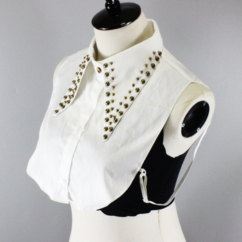 Ψεύτικο κολάρο με πριτσίνια για διασυνοριακό πουκάμισο, πολύ μακρύ μυτερό κολάρο, διακοσμητικό κολάρο, μεγάλη μάρκα ευρωπαϊκής και αμερικανικής Amazon