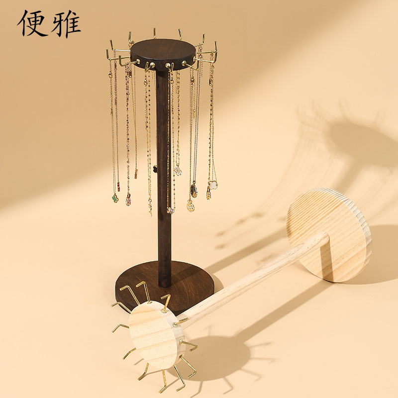 Bian ya kreatív horog nyaklánc kijelző állvány pulóver lánc ékszertartó nyaklánc élő stand kijelző kellékek ékszertartó