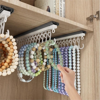 Kézzel készített tárolódoboz, ütésmentes játék, kristálygyöngyök, nyakláncok, ékszerek akasztói, pályára szerelhető karkötők, állvány