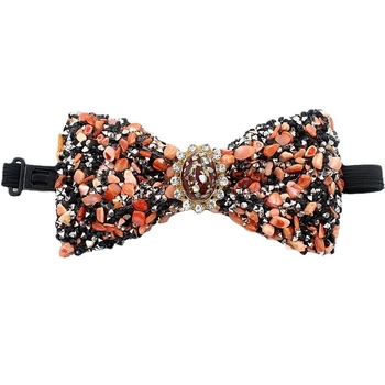 Kruusakivist kikilips meestele, värviline kivist peigmehe isamees, pulmalips lavaetenduse peokrae, lill 12*6cm