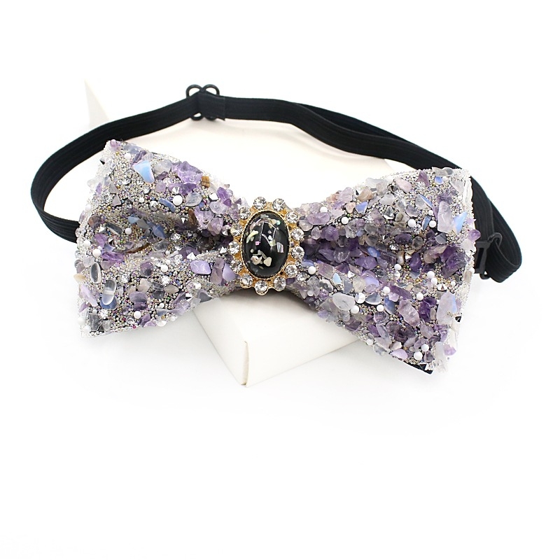 Kruusakivist kikilips meestele, värviline kivist peigmehe isamees, pulmalips lavaetenduse peokrae, lill 12*6cm