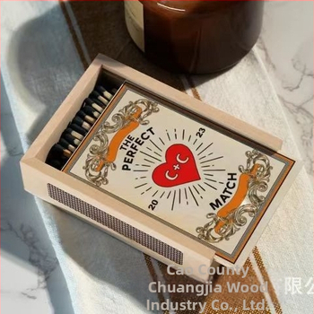 Spot Retro fa gyufásdoboz Hotel bár eldobható gyufásdoboz aromaterápiás gyertya gyufás csomagoló doboz