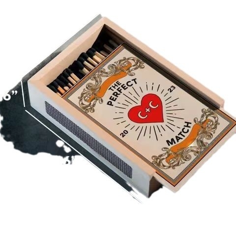 Spot Retro fa gyufásdoboz Hotel bár eldobható gyufásdoboz aromaterápiás gyertya gyufás csomagoló doboz