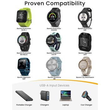 Kehtib Jiaming Garmin Forerunner35 kella laadimisliinile 235 630s20 laadija andmeliinile