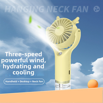 Piiriülene uus käeshoitav pihustusventilaator mini kaasaskantav kaelaventilaator lauaarvuti vaigistatud raske udu kingitus hulgimüük