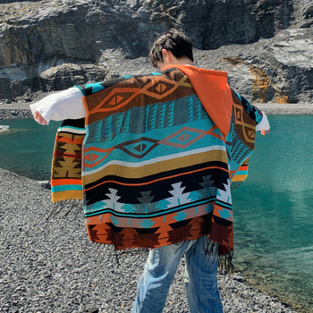 2024 m. naujas norvegiško miško apsiaustas su gobtuvu, švarkas su gobtuvu, unisex šiltas, sustorintas, skara, viršutiniai drabužiai