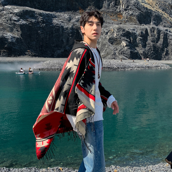 2024 m. naujas norvegiško miško apsiaustas su gobtuvu, švarkas su gobtuvu, unisex šiltas, sustorintas, skara, viršutiniai drabužiai