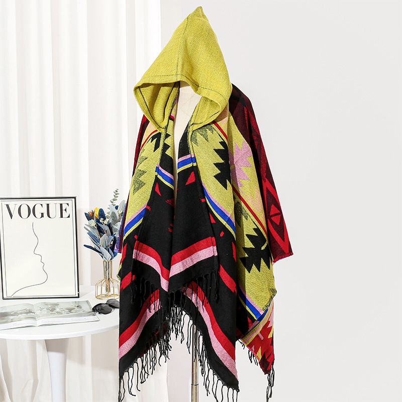 2024 m. naujas norvegiško miško apsiaustas su gobtuvu, švarkas su gobtuvu, unisex šiltas, sustorintas, skara, viršutiniai drabužiai