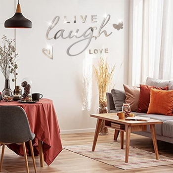 JM910 Külkereskedelmi Északi Angol Tükör Akril Falmatricák Dekoratív Hálószoba Fal Háttér Nappali Egyszerű Falmatricák