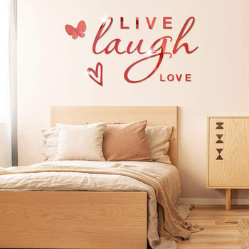 JM910 Αυτοκόλλητα τοίχου από ακρυλικό με σκανδιναβικό αγγλικό καθρέφτη εξωτερικού εμπορίου, διακοσμητικά αυτοκόλλητα τοίχου υπνοδωματίου, φόντο τοίχου καθιστικού, απλά αυτοκόλλητα τοίχου