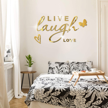 JM910 Αυτοκόλλητα τοίχου από ακρυλικό με σκανδιναβικό αγγλικό καθρέφτη εξωτερικού εμπορίου, διακοσμητικά αυτοκόλλητα τοίχου υπνοδωματίου, φόντο τοίχου καθιστικού, απλά αυτοκόλλητα τοίχου