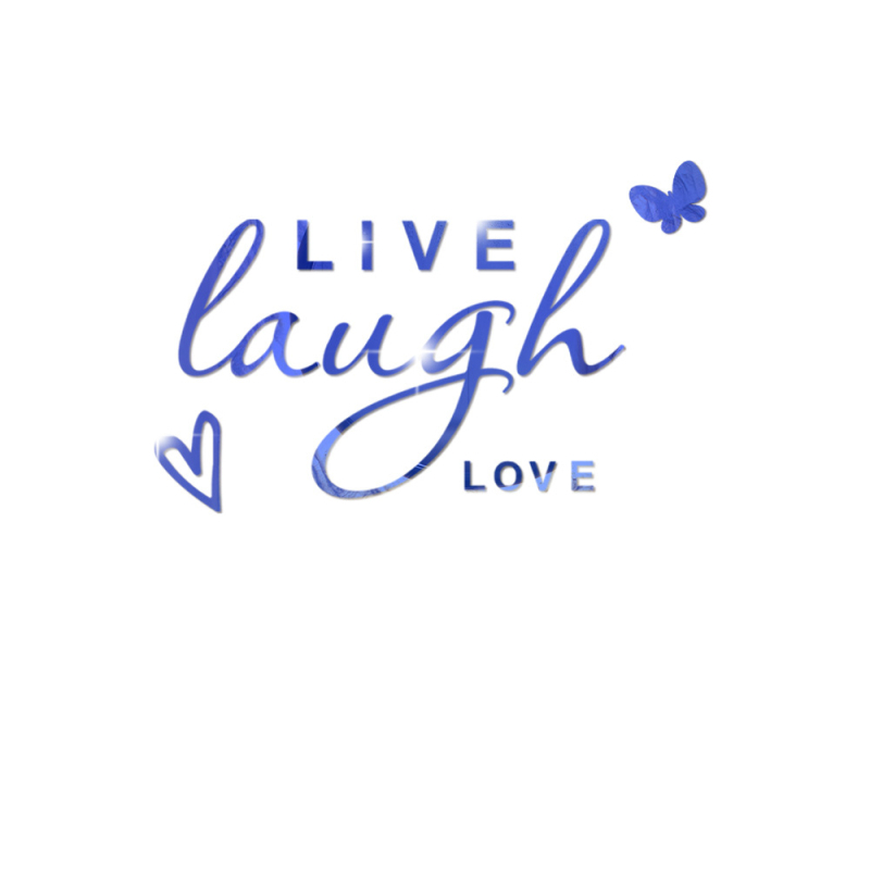 JM910 Külkereskedelmi Északi Angol Tükör Akril Falmatricák Dekoratív Hálószoba Fal Háttér Nappali Egyszerű Falmatricák