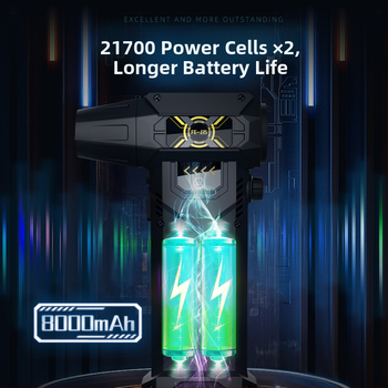 130 000 apsisukimų nešiojamas smurtinis turbo ventiliatorius, itin vėjo greičio reguliavimas su lengvu dulkių surinktuvu automobiliniam dulkių siurbliui