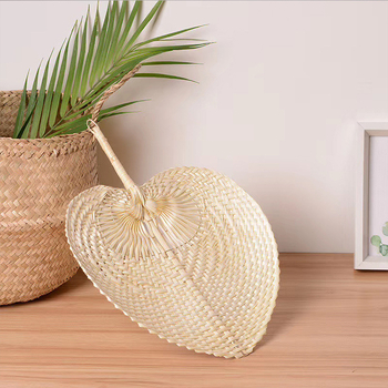 Βεντάλια μπαμπού σε σχήμα ροδάκινου, παλιομοδίτικη πολύχρωμη βεντάλια ροδακινί καρδιά, καλοκαιρινή βεντάλια χειρός, παλιό μωράκι, ανεμιστήρας απωθητικός για κουνούπια, χειροτεχνίες από μπαμπού