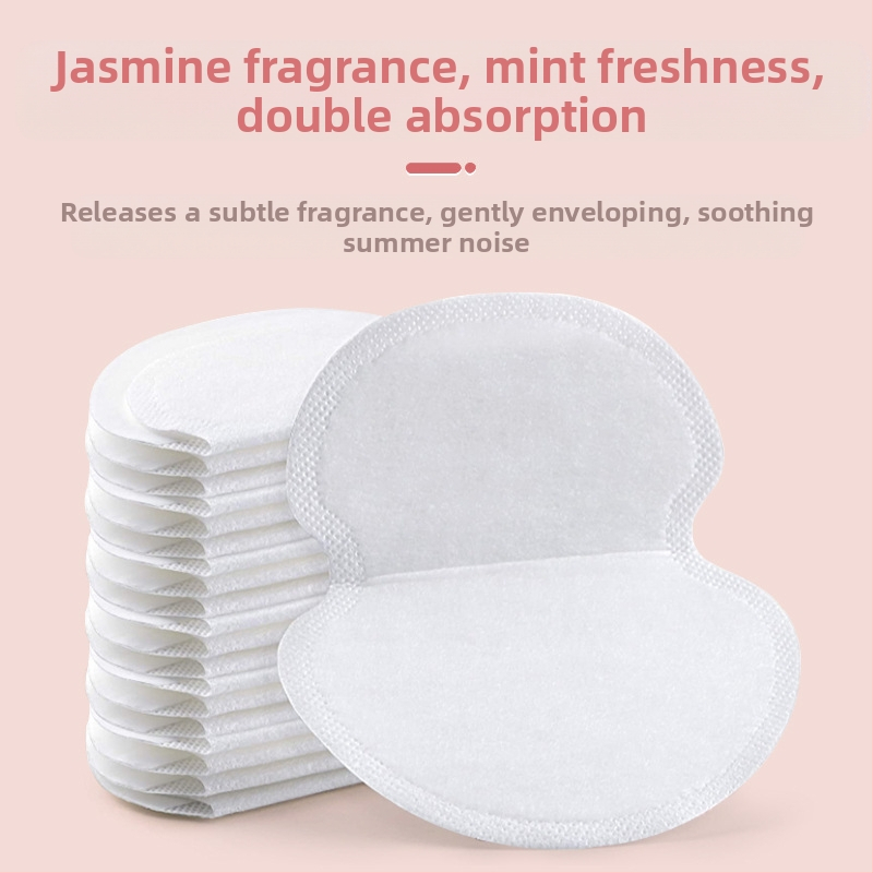 Стикери за изпотяване под мишниците с мента, еднократна невидима суха подложка за подмишници, освежаваща, абсорбираща потта, стикер за пот под мишниците