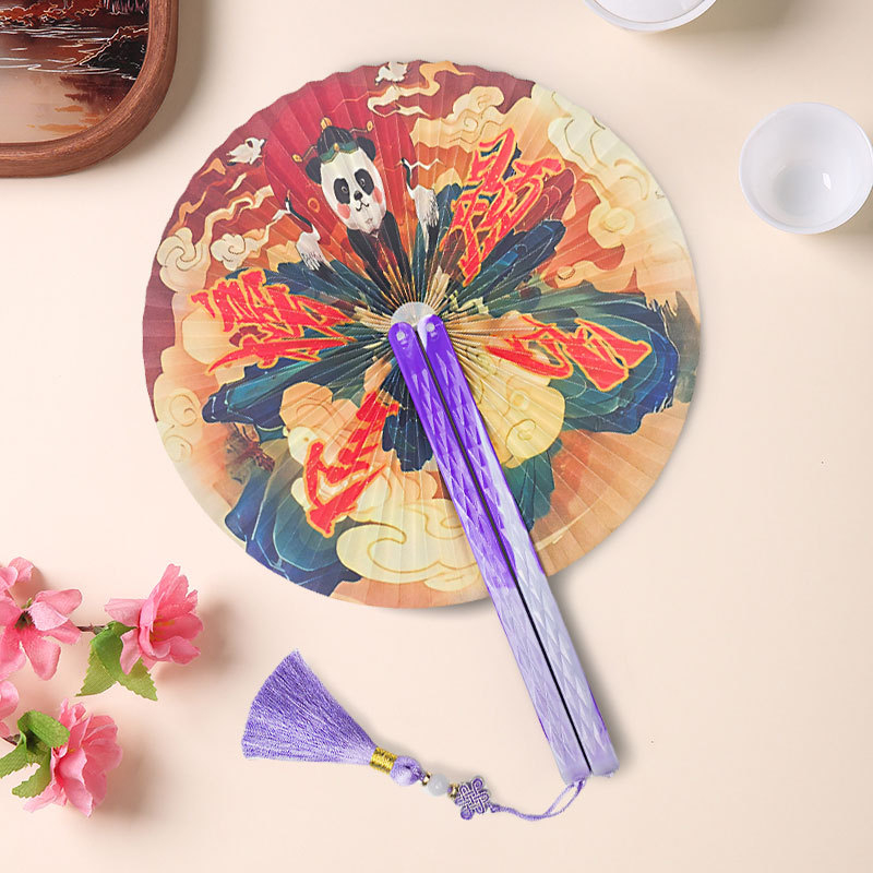 Tuan legyező Mágneses összecsukható legyező Kínai antik legyező Női tánc Hanfu legyező Diák összecsukható legyező tánc Guofeng