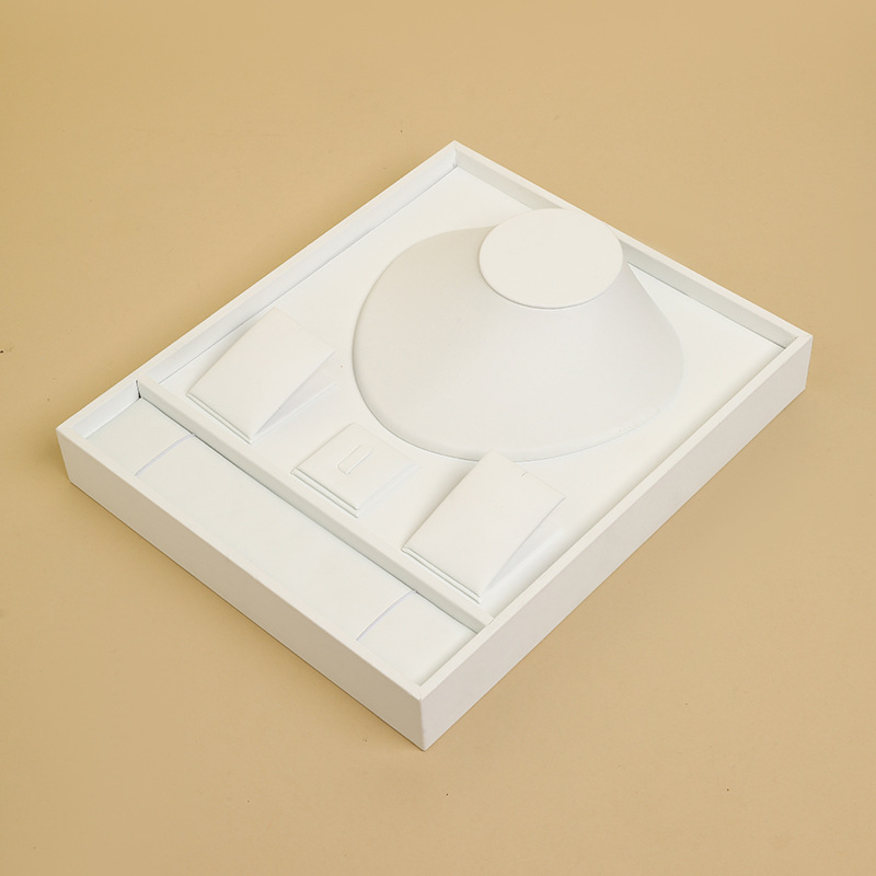 Határokon átnyúló raktáron Kombinált öltöny Ékszertartó Flanel ékszerkorong Ékszerbolt Gyűrű Karkötő Nyaklánc Fülbevaló Többcélú állvány