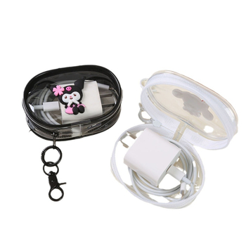 Kaasaskantav reisilaadija hoiukott andmesidekaabel peakomplekt Kulomi koomiksikutsika mähkimiskott