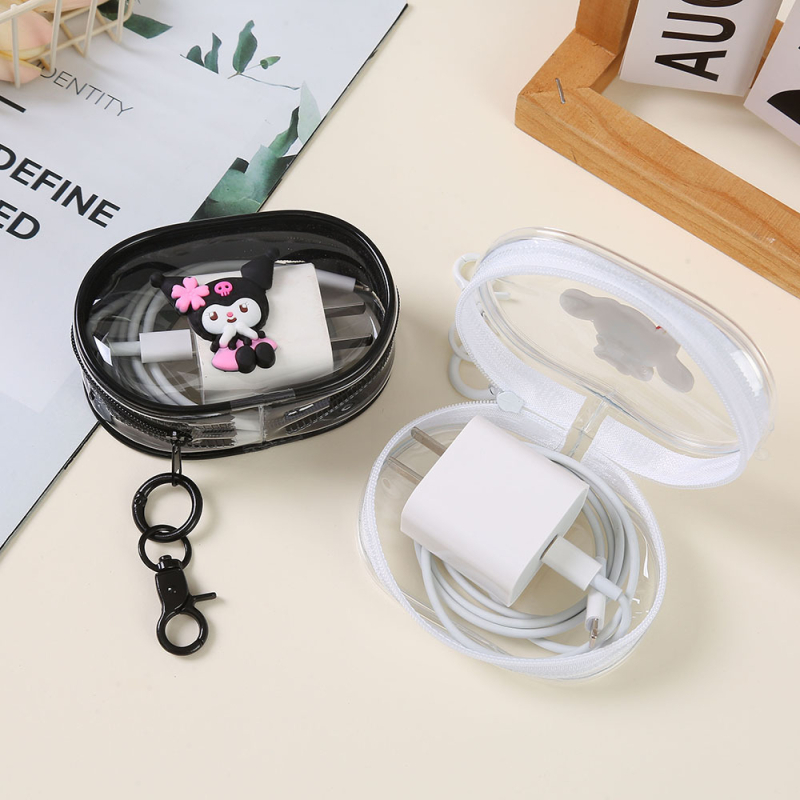 Kaasaskantav reisilaadija hoiukott andmesidekaabel peakomplekt Kulomi koomiksikutsika mähkimiskott