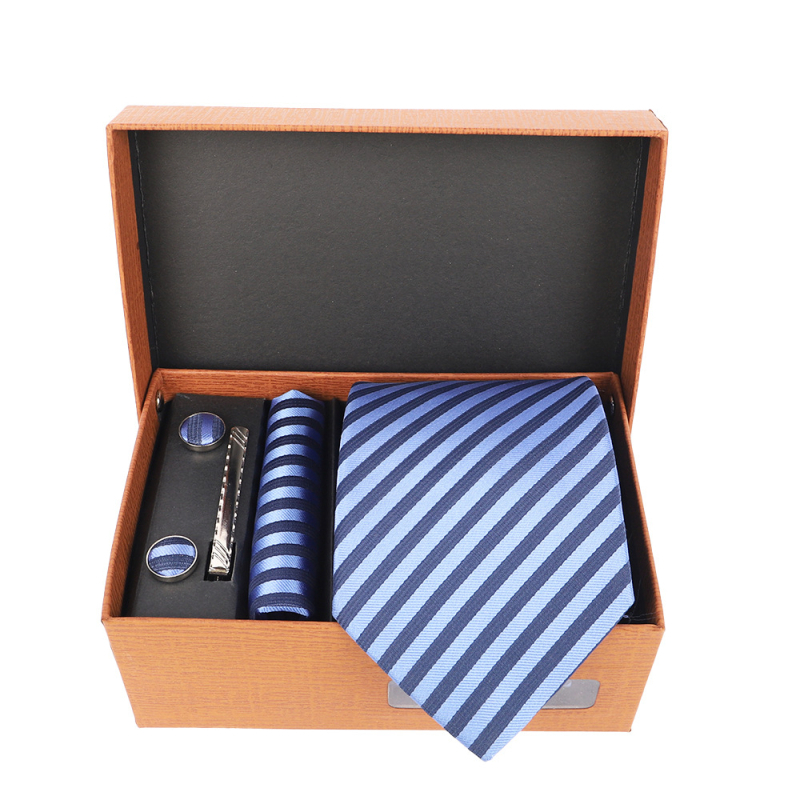 2025 Új Férfi Nyakkendő Szett Ajándékdobozban Luxus Divatos Ajándék Férfi Üzleti Nyakkendő 4 Részes Szett