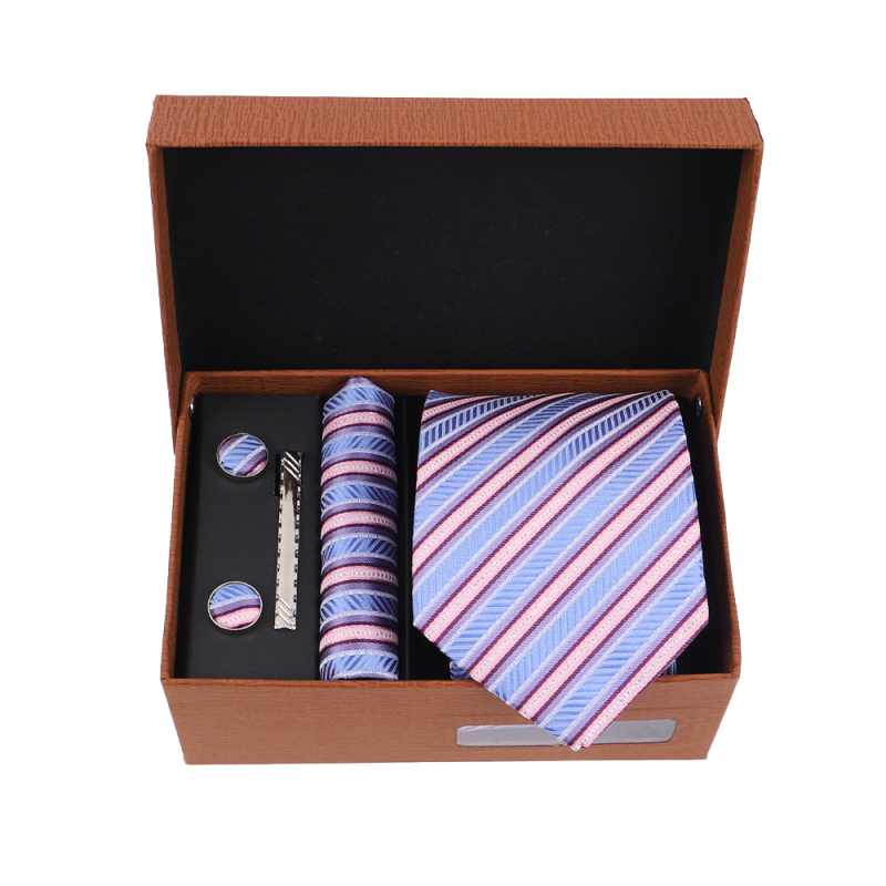 2025 Új Férfi Nyakkendő Szett Ajándékdobozban Luxus Divatos Ajándék Férfi Üzleti Nyakkendő 4 Részes Szett