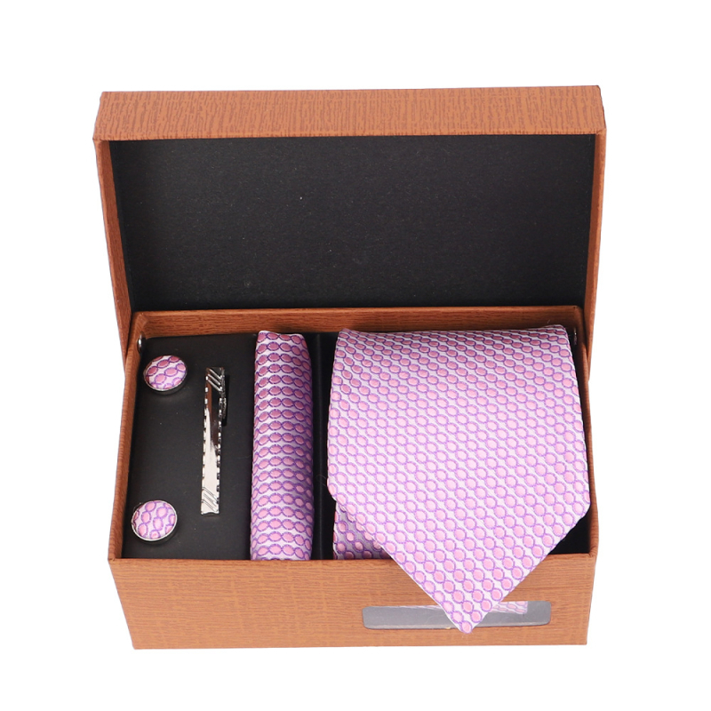 2025 Új Férfi Nyakkendő Szett Ajándékdobozban Luxus Divatos Ajándék Férfi Üzleti Nyakkendő 4 Részes Szett