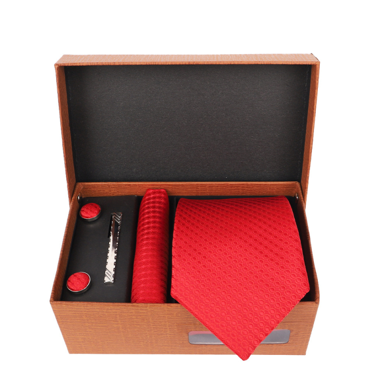 2025 Új Férfi Nyakkendő Szett Ajándékdobozban Luxus Divatos Ajándék Férfi Üzleti Nyakkendő 4 Részes Szett