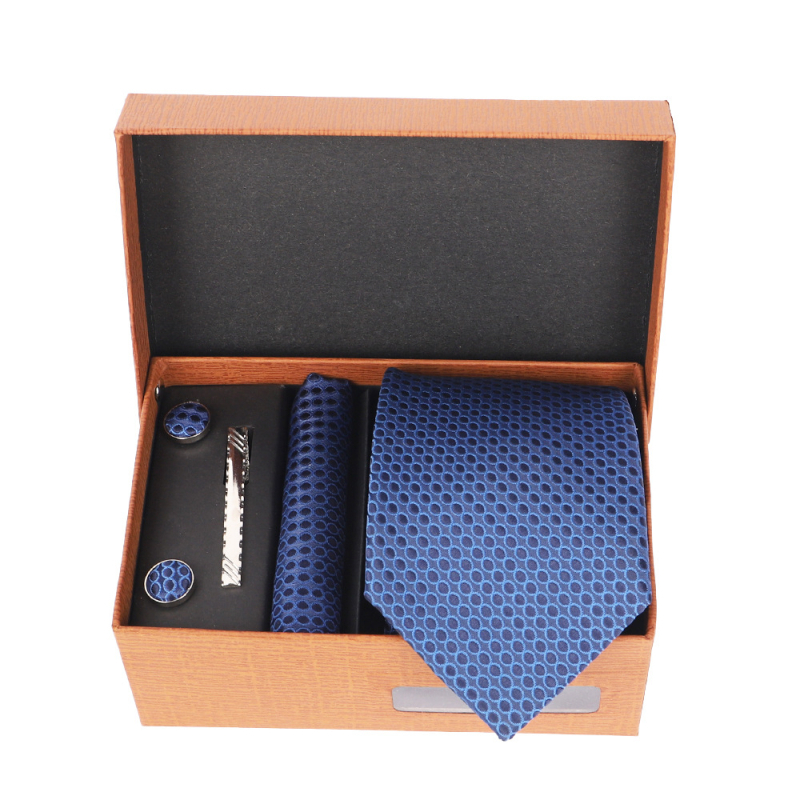 2025 Új Férfi Nyakkendő Szett Ajándékdobozban Luxus Divatos Ajándék Férfi Üzleti Nyakkendő 4 Részes Szett